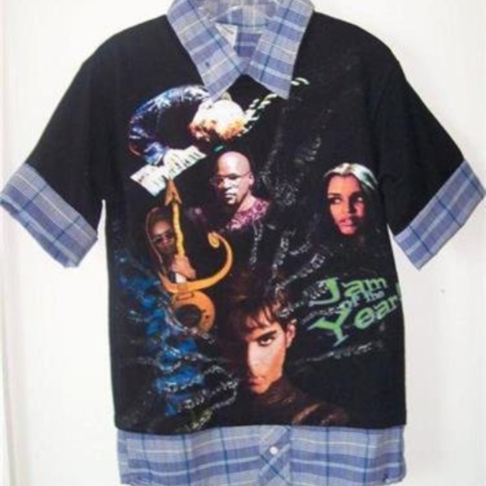 PRINCE NPG SHIRT Layered SZ 12 Youth  NWT S/S
